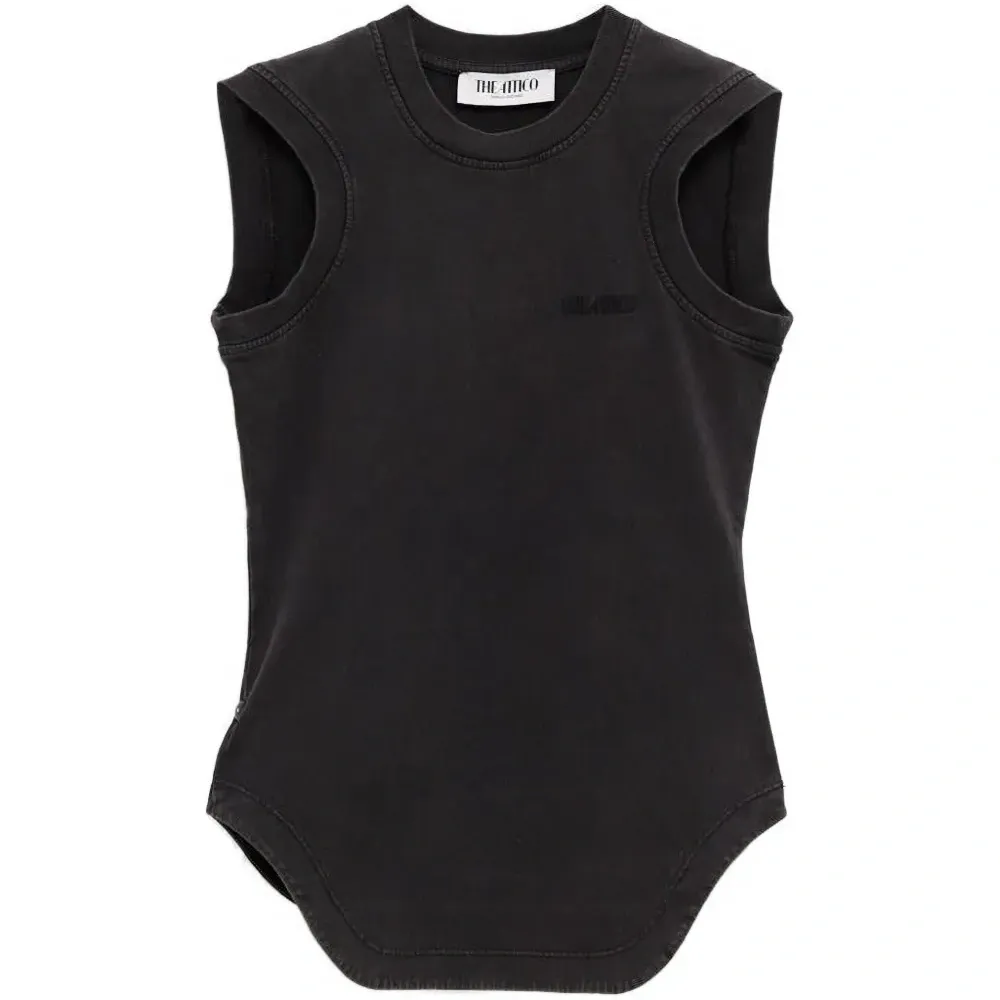 Топ с вышитым логотипом