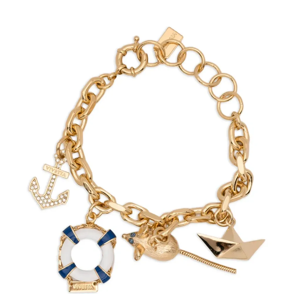 Браслет-цепочка с подвесками