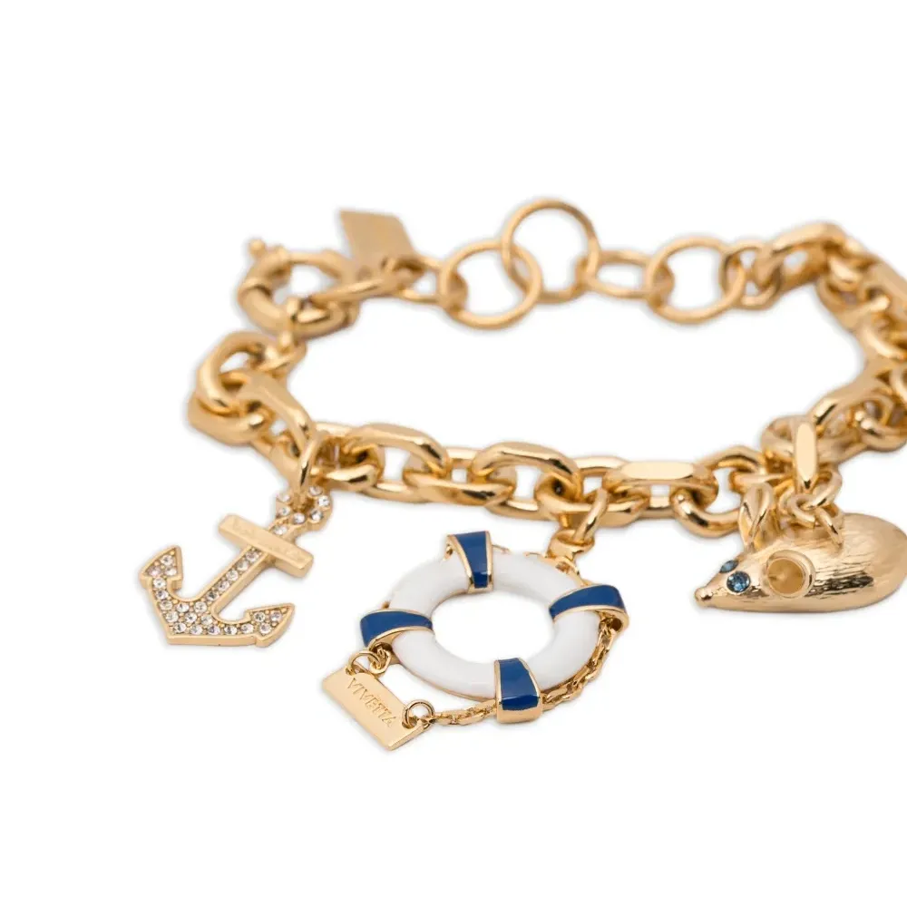 Браслет-цепочка с подвесками