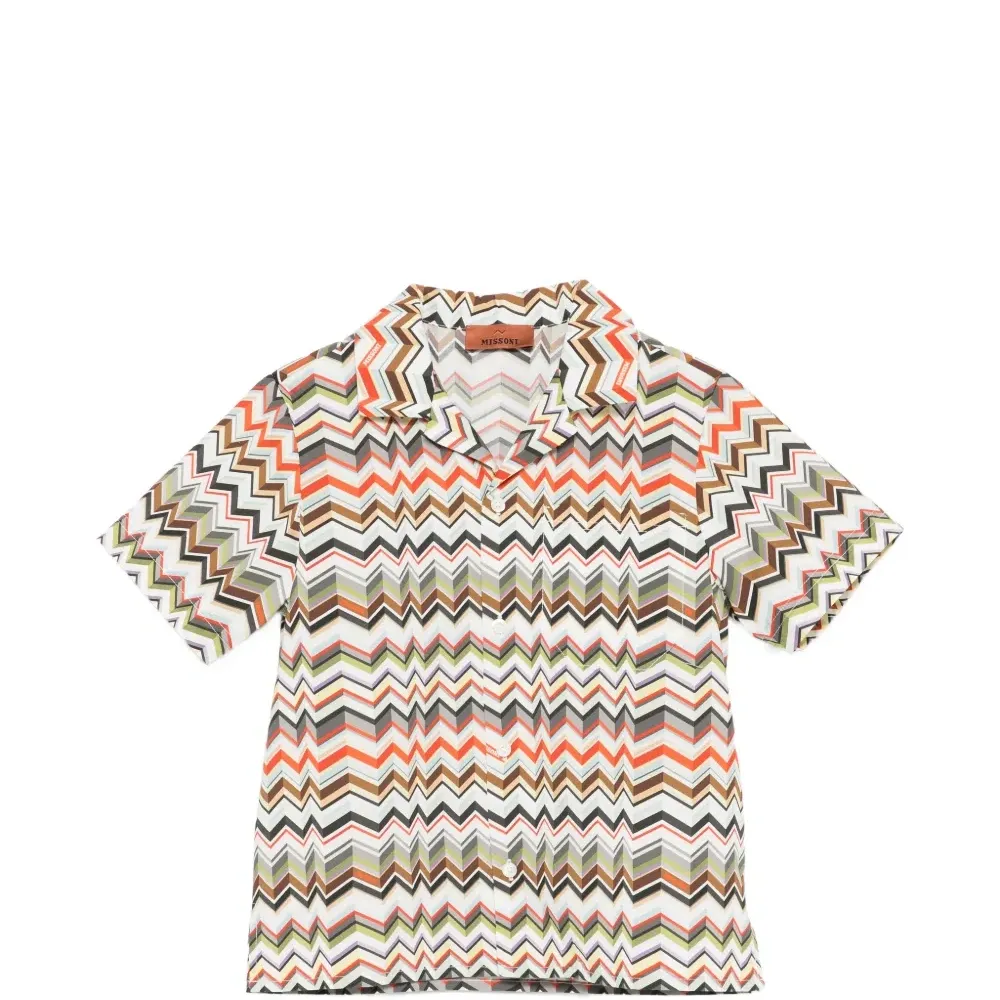 Рубашка с зигзагообразным узором