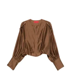 Рубашка Diana без воротника с длинными рукавами Рубашка Diana без воротника с длинными рукавами