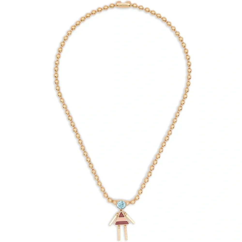 Ожерелье с бусинами и подвесками