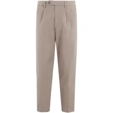 Плиссированные брюки на пуговицах