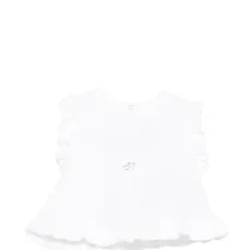 Футболка с оборкой по подолу