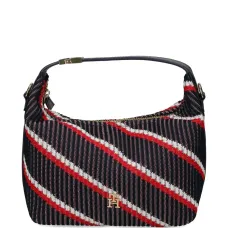 Полосатая сумка-сэтчел с логотипом