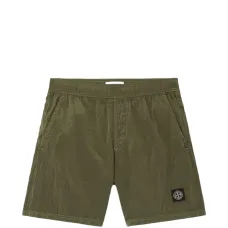 Шорты из нейлоновой ткани-металлик