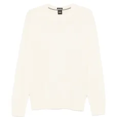 Вязаный свитер с круглым вырезом