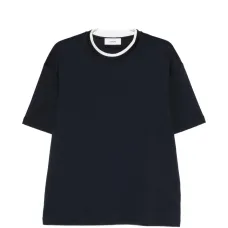 Футболка с контрастной отделкой