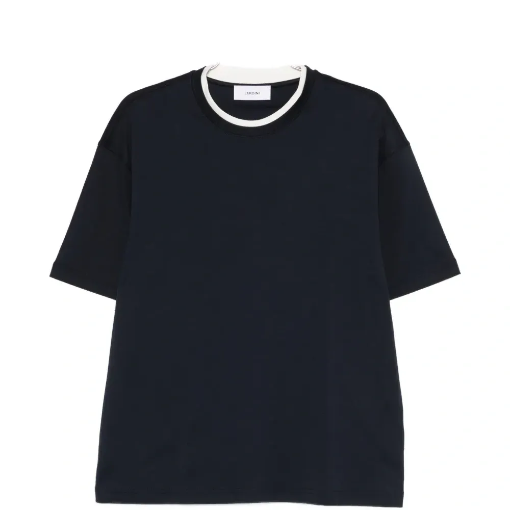 Футболка с контрастной отделкой