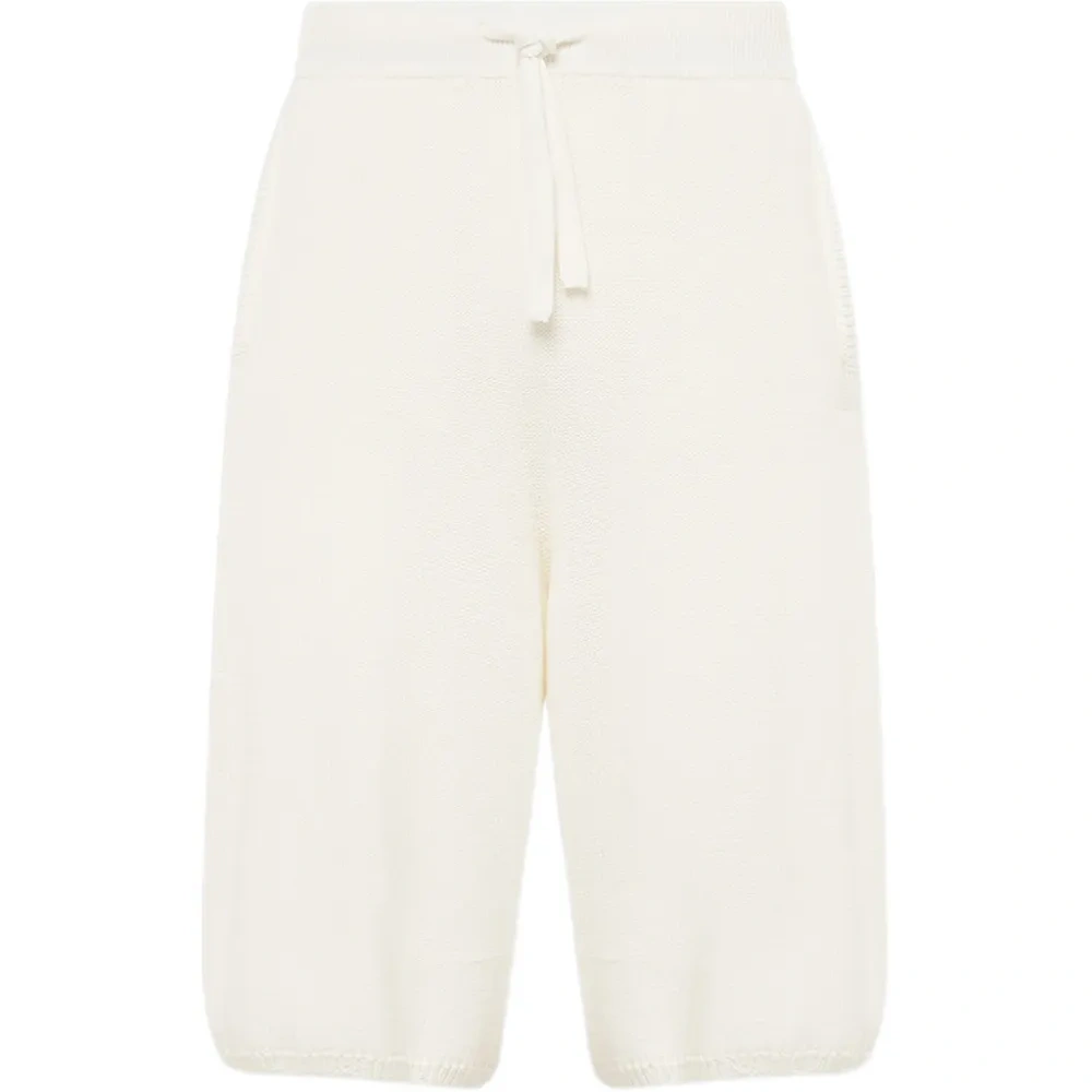 Вязаные шорты на кулиске