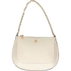 Сумка на плечо с цепочкой и логотипом