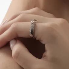 Кольцо "Клык звездная пыль"