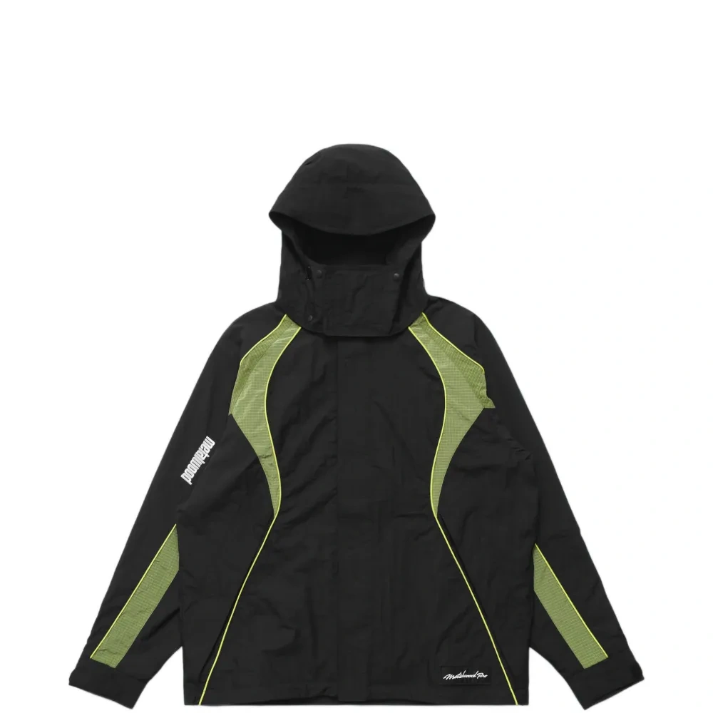 Куртка с капюшоном и сетчатыми вставками