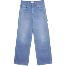 Джинсы из денима с пятью карманами