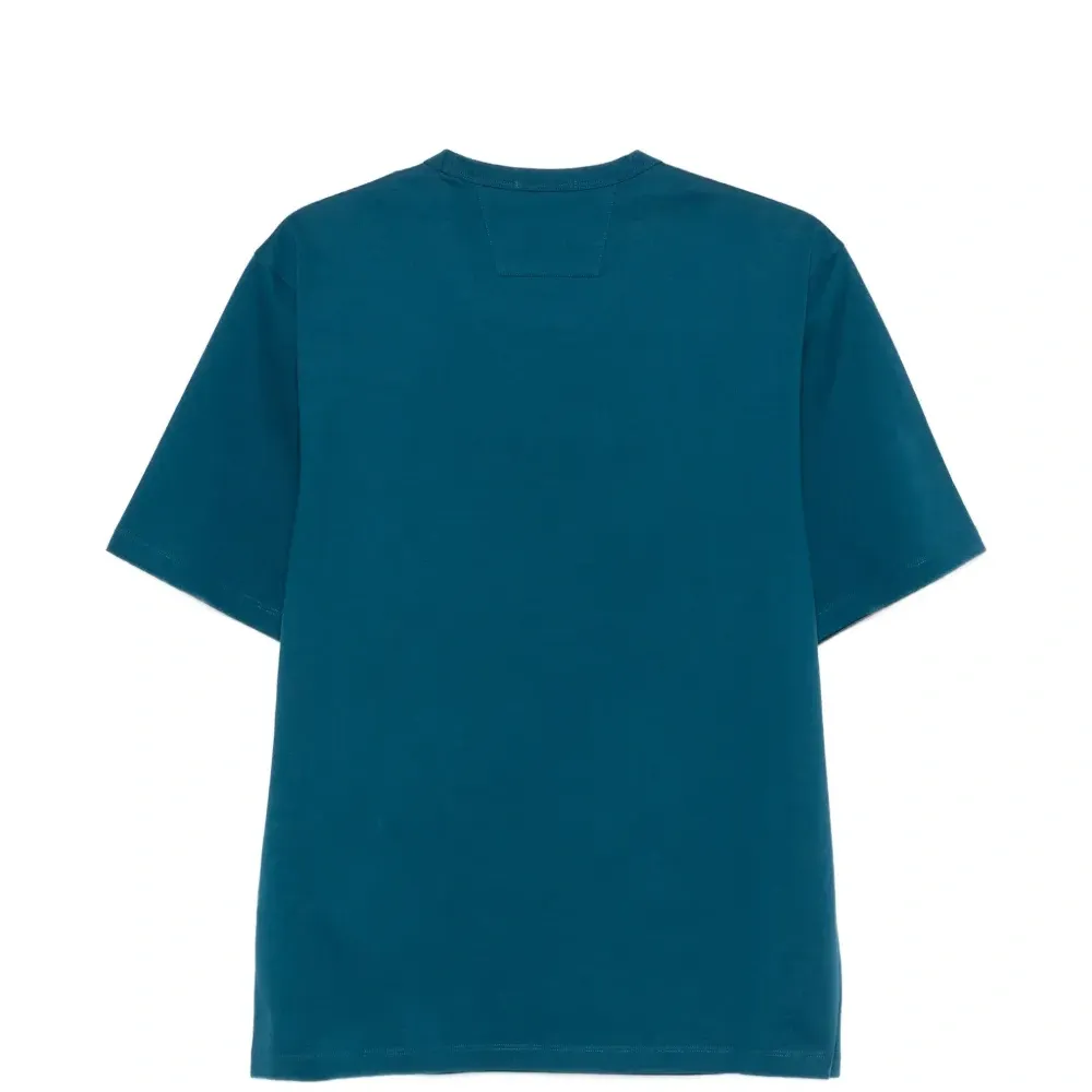 Футболка с круглым вырезом и короткими рукавами