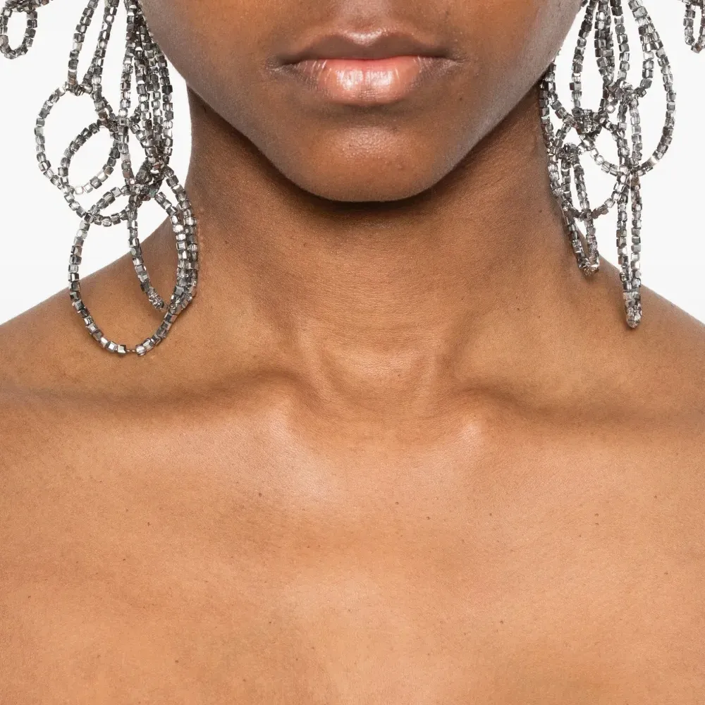 Серьги с бисером