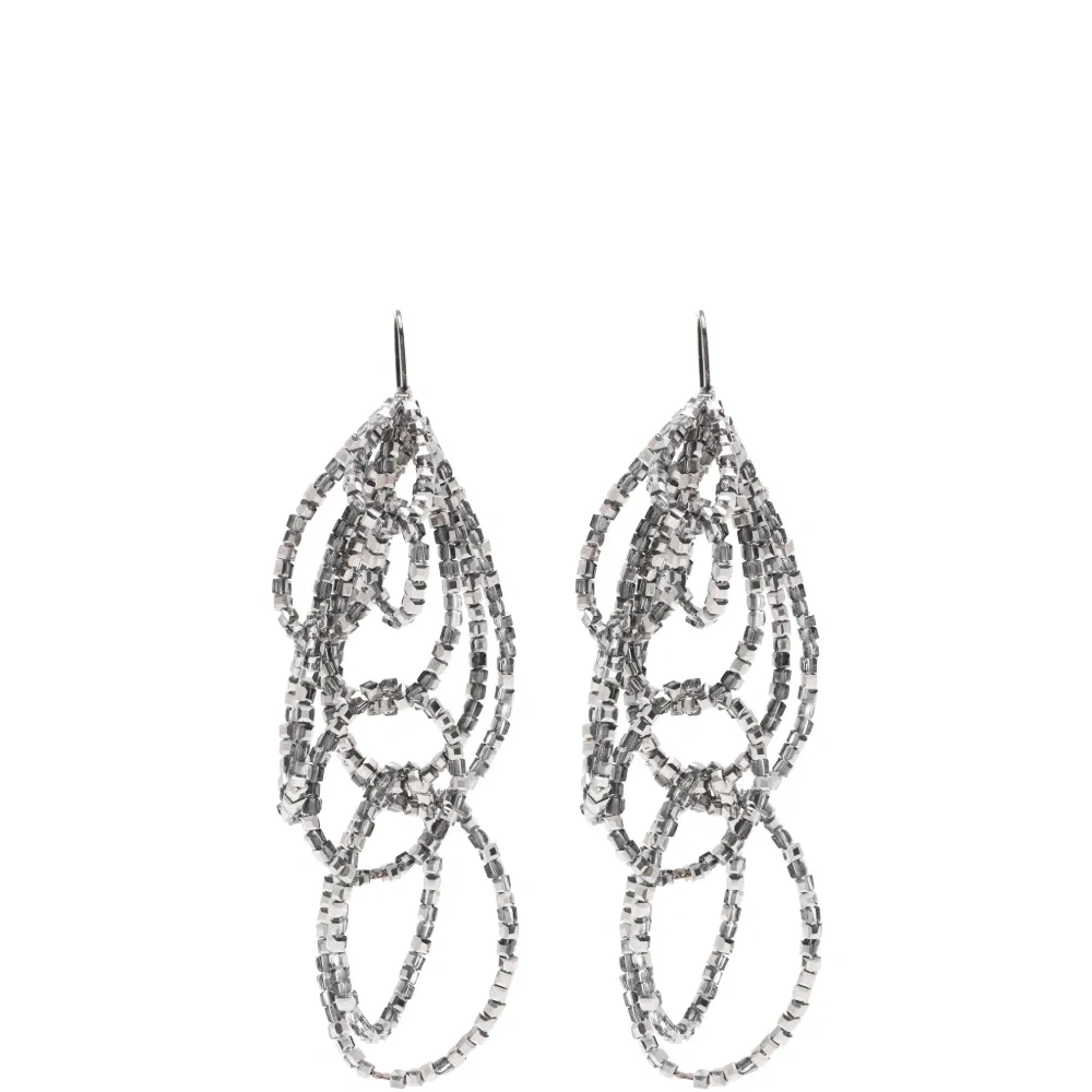 Серьги с бисером