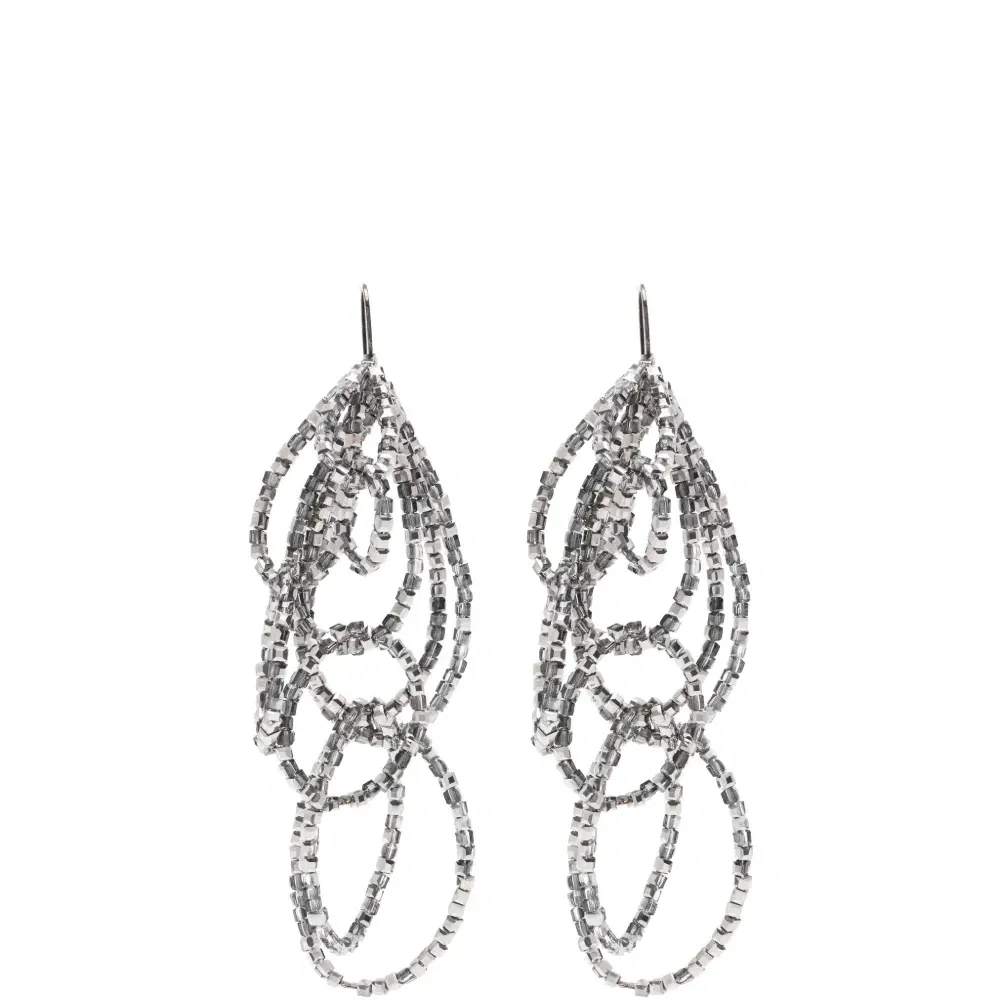 Серьги с бисером