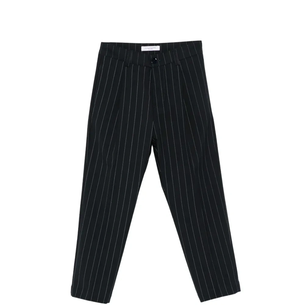 Брюки в тонкую полоску