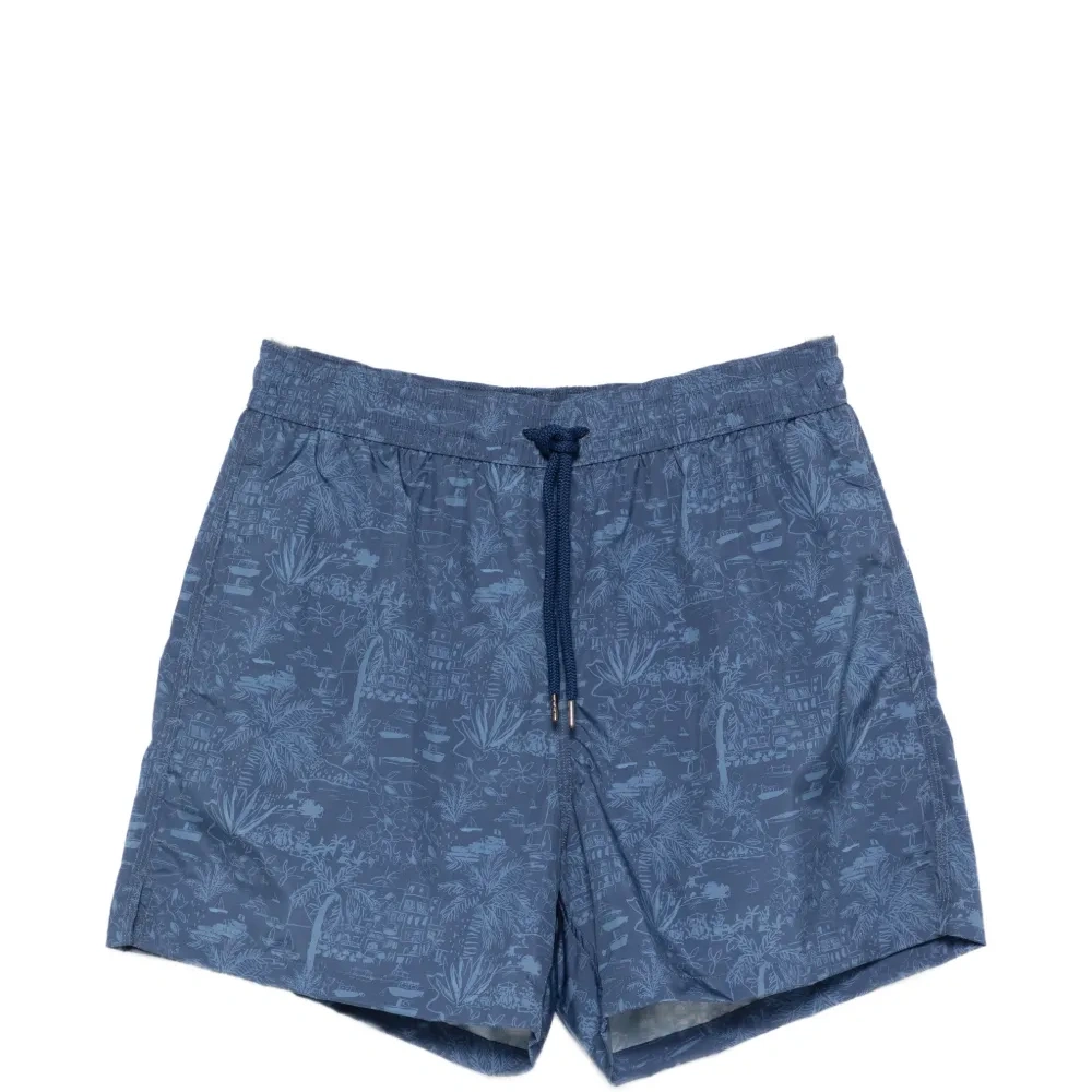 Шорты с принтом и завязками