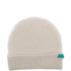 Бежевая вязаная шапка Бежевая вязаная шапка