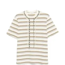 Футболка в полоску с шнуровкой