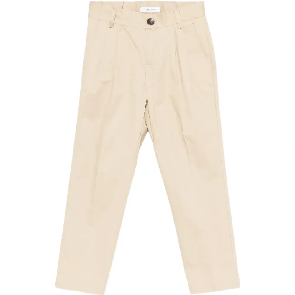 Брюки с пуговицами и складками