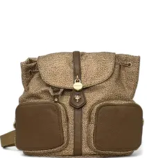 Рюкзак с клапаном и принтом