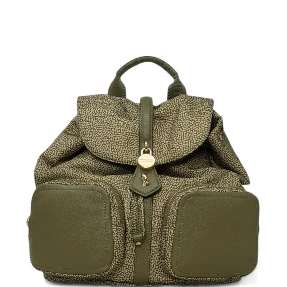 Рюкзак с клапаном и принтом