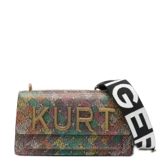 Сумка через плечо с украшенным логотипом