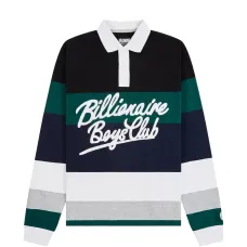 Поло в полоску с логотипом