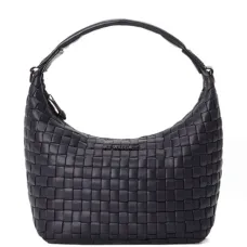 Мини-хобо-сумка из плетеного материала