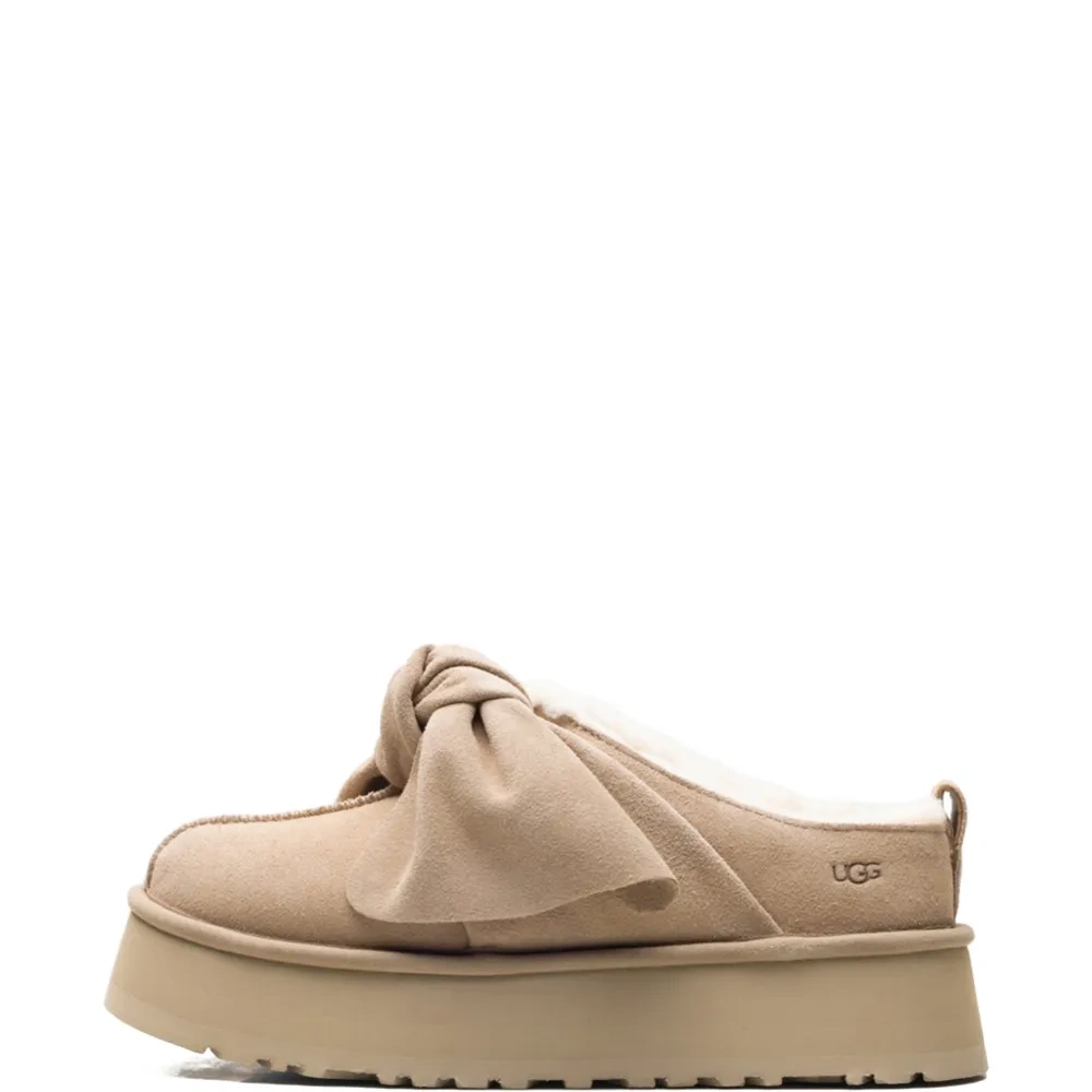 Лоферы на платформе с бантом без застёжки