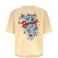 Футболка с принтом и круглым вырезом