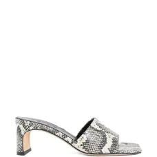 Мюли Jeanie с принтом под змеиную кожу