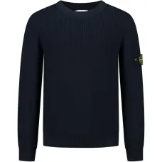 Вязаный свитер с нашивкой-логотипом