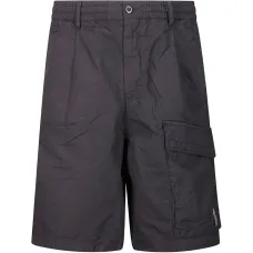 Шорты с микрорепсовой тканью и линзой