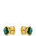 Серьги-гвоздики с изумрудами