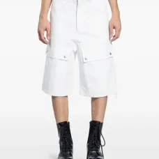 Белые карго-шорты