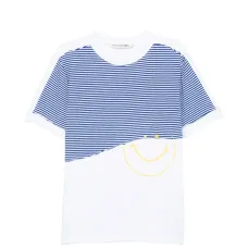 Футболка в полоску с вырезами