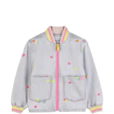 Бомбер с сердечным мотивом