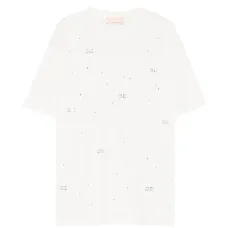 Футболка, украшенная кристаллами