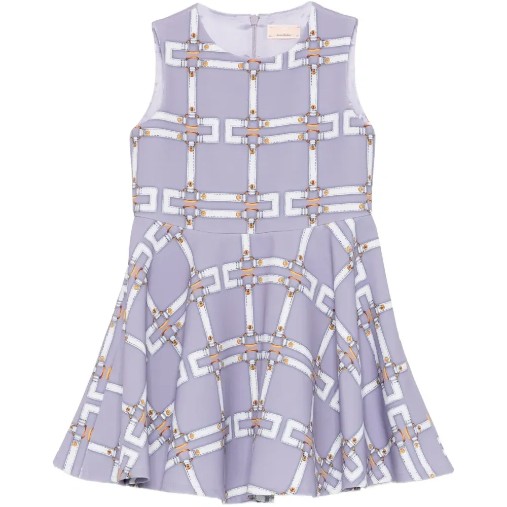 Платье без рукавов с узором