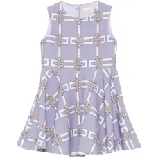 Платье без рукавов с узором