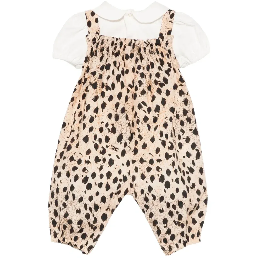 Комбинезон с принтом и воротником Питер Пэн