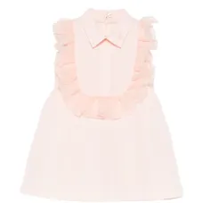 Платье с оборками и воротником