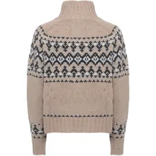 Джемпер с высоким воротом и узором в стиле фэйр-айл