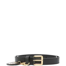 Ремень с пряжкой и подвеской-логотипом