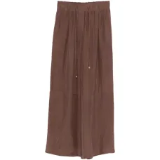 Прямые брюки на завязке