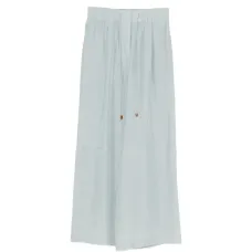 Прямые брюки на завязках